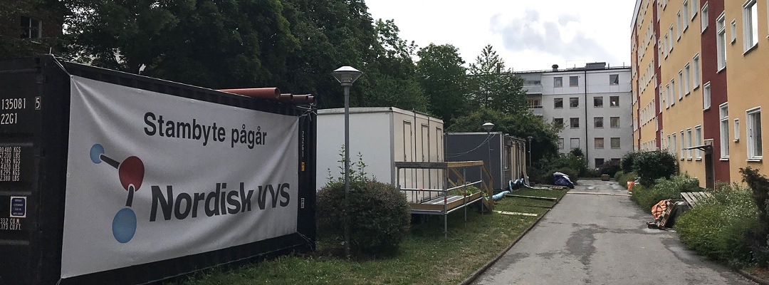 Stambyte i Brf Apoteket i Sundbyberg